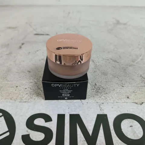 OPV BEAUTY LONDON LOOSE SETTING POWDER DEEP 30G BOXED