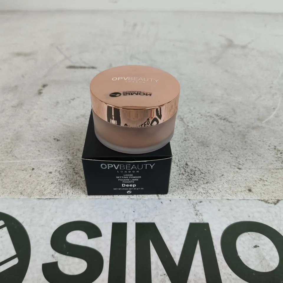 OPV BEAUTY LONDON LOOSE SETTING POWDER DEEP 30G BOXED