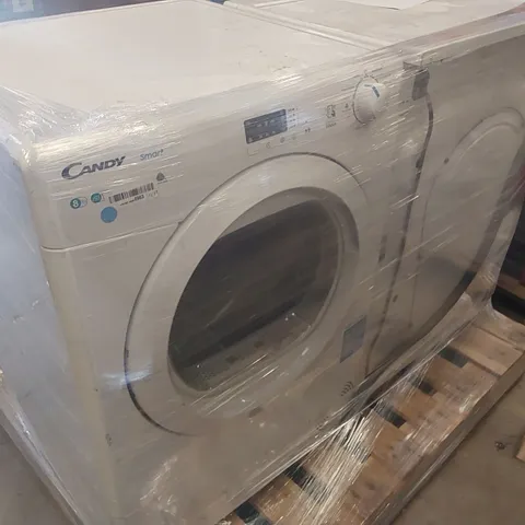 CANDY 8KG FREESTANDING CONDENSER TUMBLE DRYER AND HOOVER H-WASH 500 FREESTANDING WASHING MACHINE