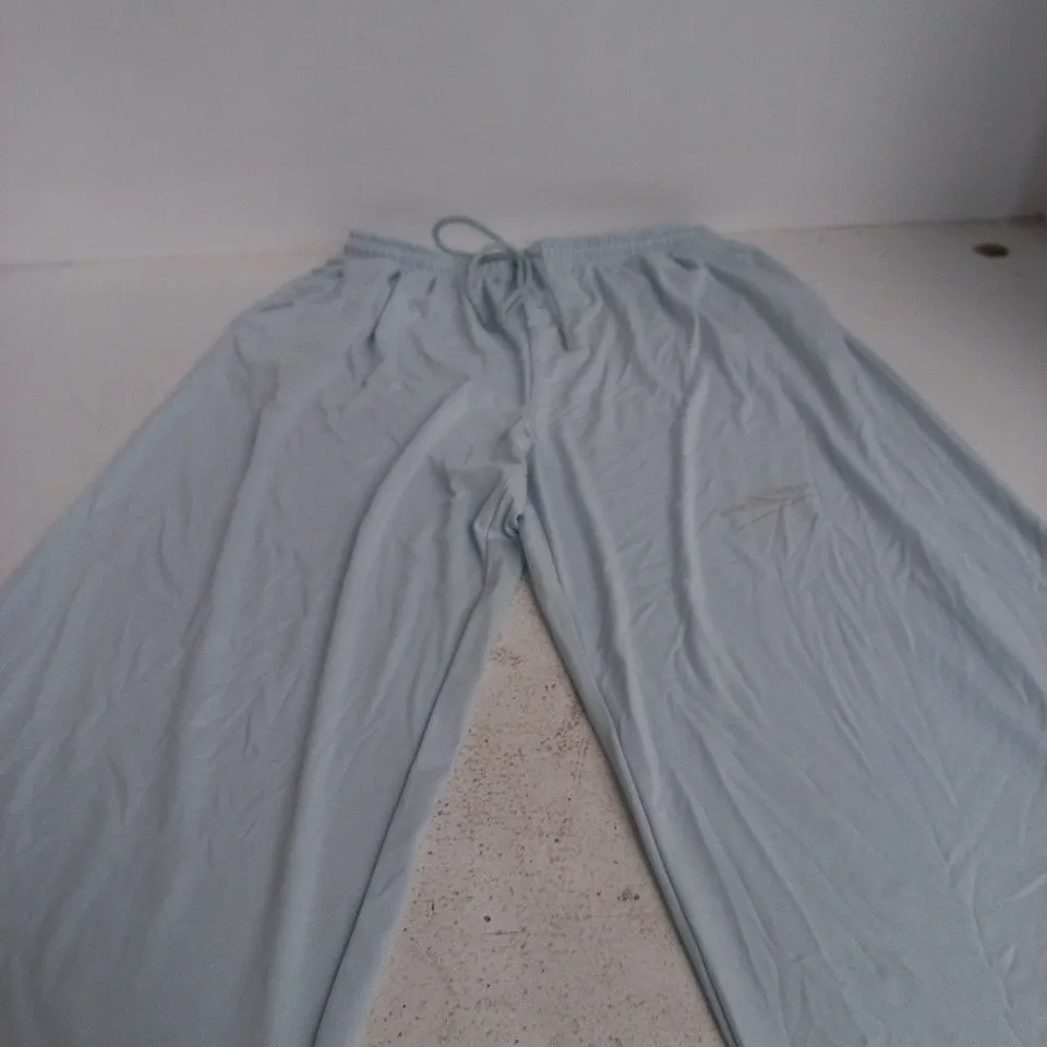 RIVER ISLAND RELAXED FIT LIGHT BLUE LOUNGE PANTS – UK L