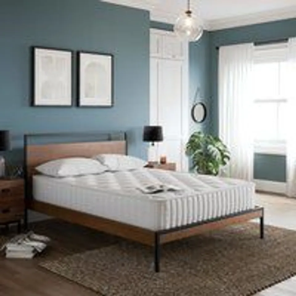 BOXED ASHFORD BED - BLACK // SIZE: 5FT KING (2 BOXES)