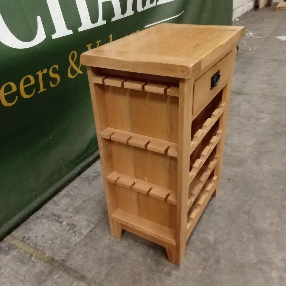 DESIGNER WOOD WINE STORAGE UNIT 