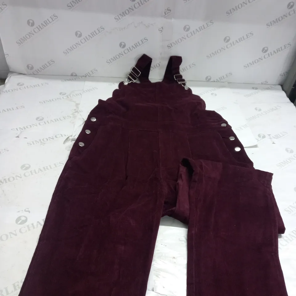 CORD PURPLE DUNGAREE SIZE 16