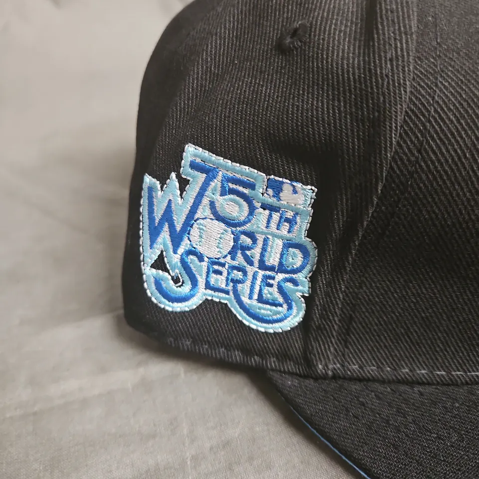 NEW ERA DODGERS WORLD SERIES COOPERSTOWN CAP - BLACK, LA LOGO, SIZE 7 5/8
