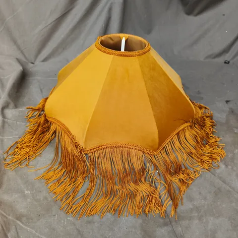 M&S HOME FRINGED VELVET LAMPSHADE – 40CM DIAMETER (MODEL 2235L)