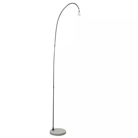 BOXED MINISUN DU BOSE CURVA DESIGNER STYLE BLACK FLOOR LAMP CEMENT BASE NO SHADE (1 BOX)