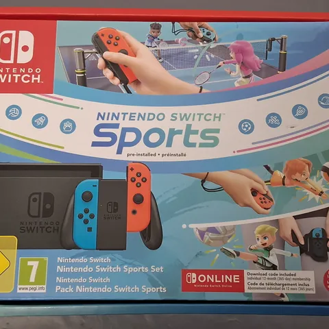 BOXED NINTENDO SWITCH SPORTS SET WITH MARIO KART 8 DELUXE