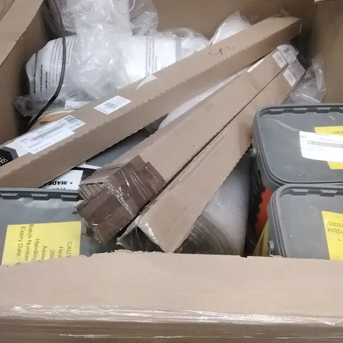 PALLET OF ASSORTED DIY, HOME IMPROVEMENT AND BUILDING PRODUCTS TO INCLUDE; WALL PANELLING, LOFT INSULATION, EASY FIX MORTAR REPAIR, PERMANENT POTHOLE REPAIR ETC