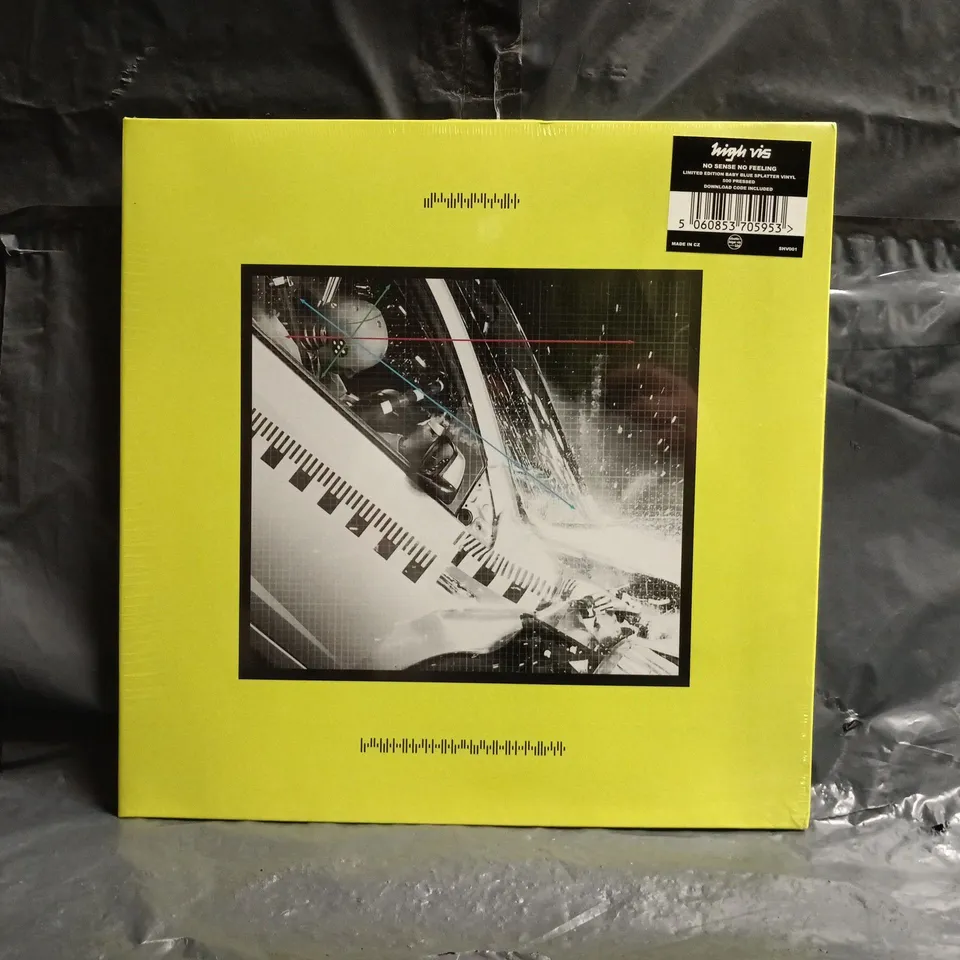 HIGH VIS NO SENSE NO FEELING - LIMITED EDITION BABY BLUE SPLATTER VINYL