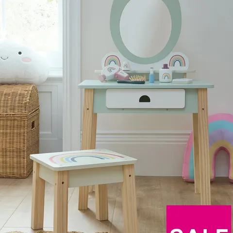 BOXED ACORN FLOOR STANDING VANITY TABLE PLAYSET