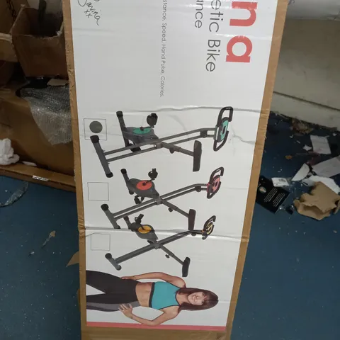 DAVINA FITNESS FOLDING MAGNETIC EXERCISE BIKE - MINT - COLLECTION ONLY
