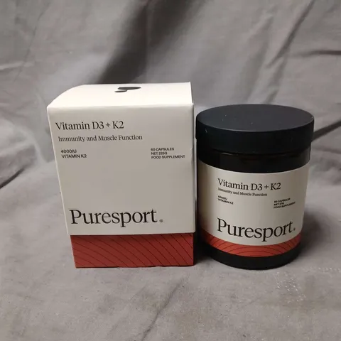 PURESPORT VITAMIN D3 + K2 IMMUNITY & MUSCLE FUNCTION – BOXED