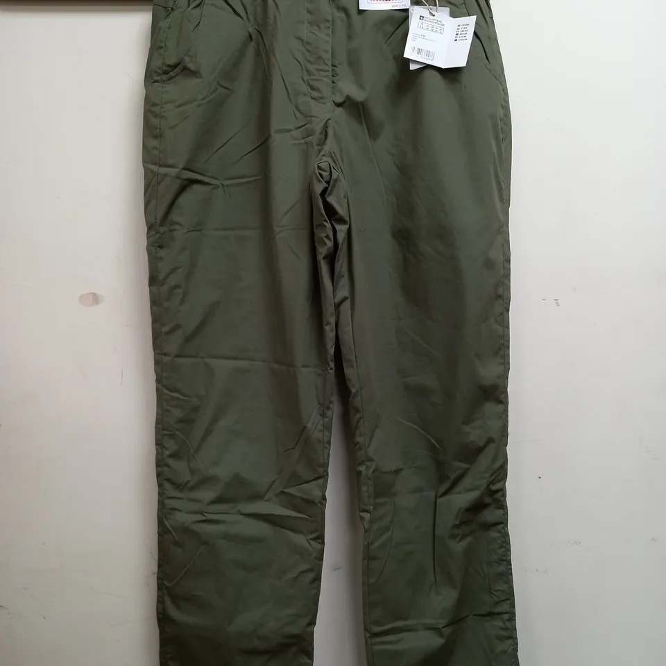 MOUNTAIN WAREHOUSE ISOTHERM CARGO PANTS IN KHAKI - UK 12