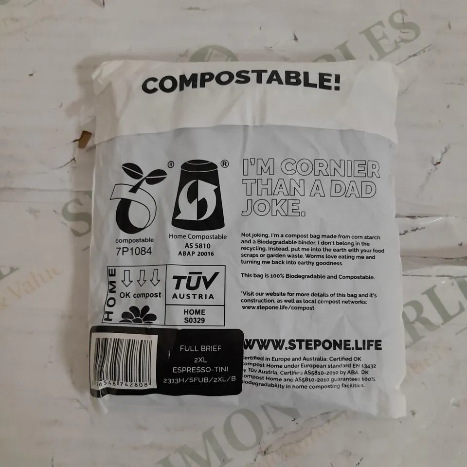 SEALED STEPONE FULL BREIF 2XL ESPRESSO TINI 