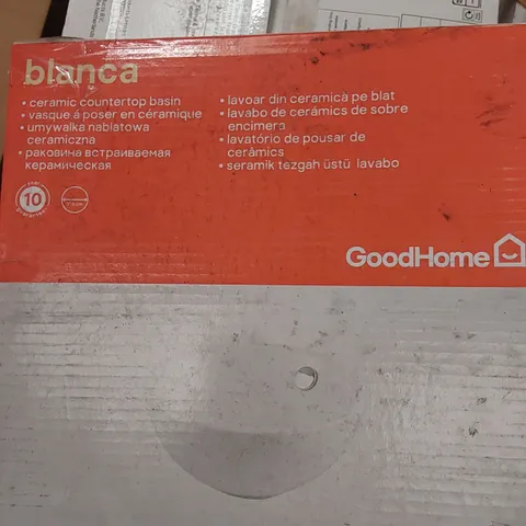 BOXED BLANCA CERAMIC COUNTER TOP BASIN
