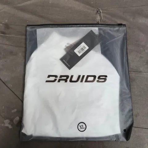 BAGGED DRUIDS TEE TIGHT BASELAYER IN NAVY/WHITE - XL