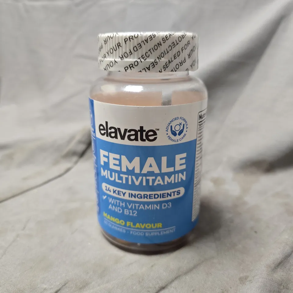 ELAVATE FEMALE MULTIVITAMIN MANGO FLAVOUR GUMMIES 