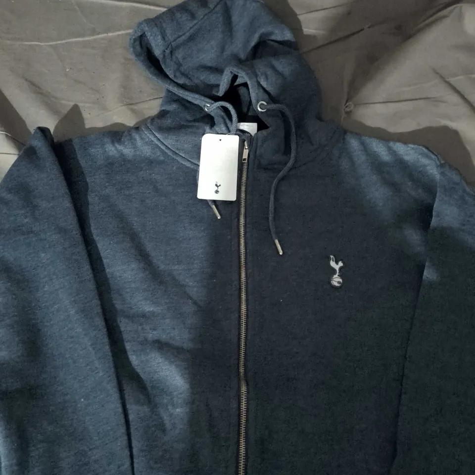 TOTTENHAM HOTSPUR ZIP HOODIE – DARK NAVY SIZE XL