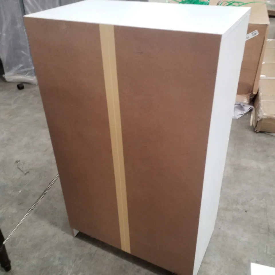 GLENHAVEN 60CM W 7 - DRAWER CHEST OF DRAWERS - WHITE