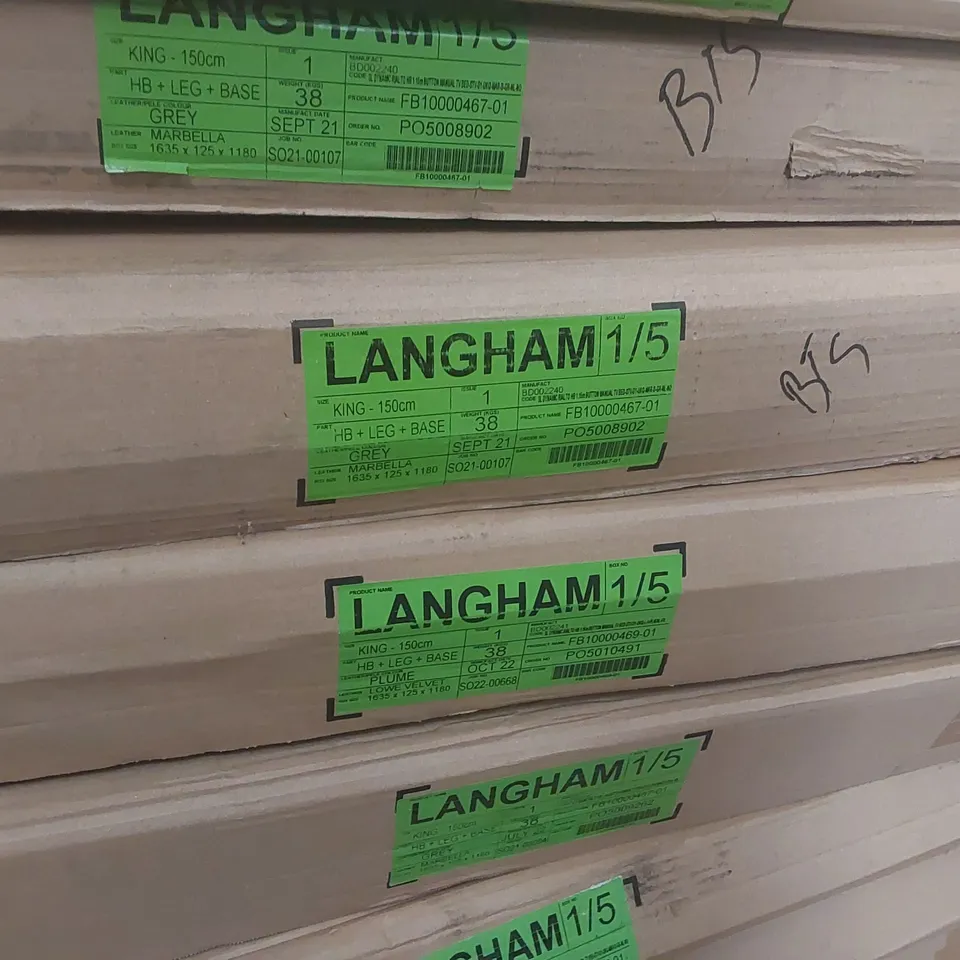 PALLET CONTAINING A VERY LARGE QUANTITY OF ASSORTED DESIGNER BED PARTS