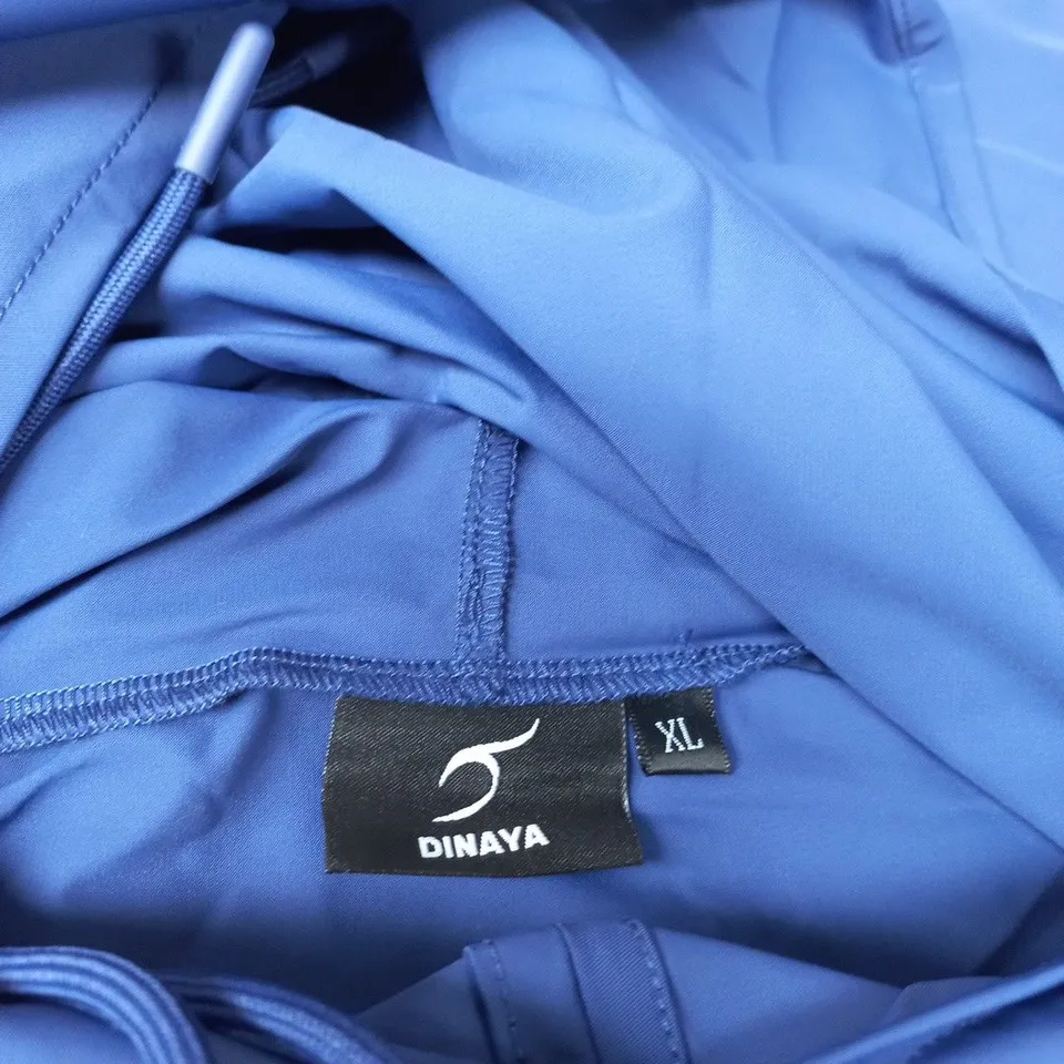 DINAYA BLUE HOODED RAIN PONCHO – XL