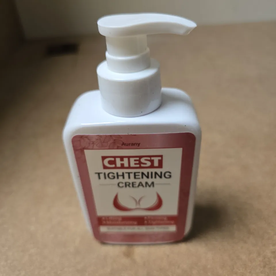 APPROXIMATELY 10 ASSORTED COSMETIC ITEMS INCLUDING ENROUSH ULTRA THIN PADS AND CHEST TIGHTENING CREAM