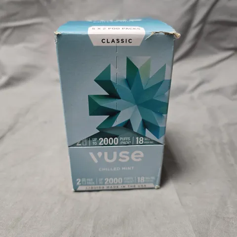 VUSE CLASSIC POD PACKS - CHILLED MINT, 5 X 2-POD PACKS (18 MG/ML)