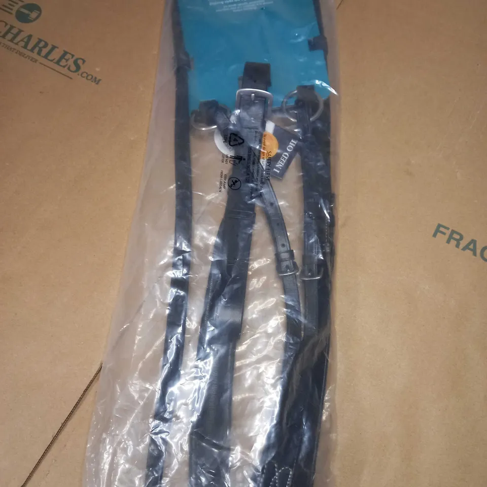 PACKAGED EQUESTRIAN LEATHER WORK RUNNING MARTINGALE