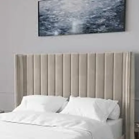 BOXED KINGSTON DOUBLE HEADBOARD - NATURAL (1 BOX)