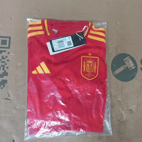 BAGGED ADIDAS KID'S SPAIN 24 HOME JERSEY SIZE 9-10 YEARS