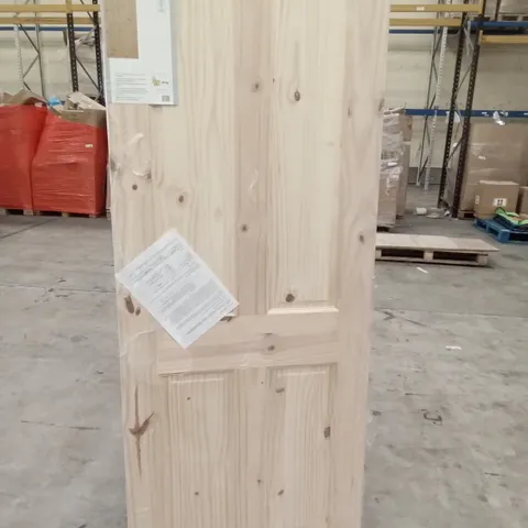 PACKAGED 762 X 1981MM GEOM 4 PANNEL KNOTTY PINE FIREDOOR INTERNAL DOOR
