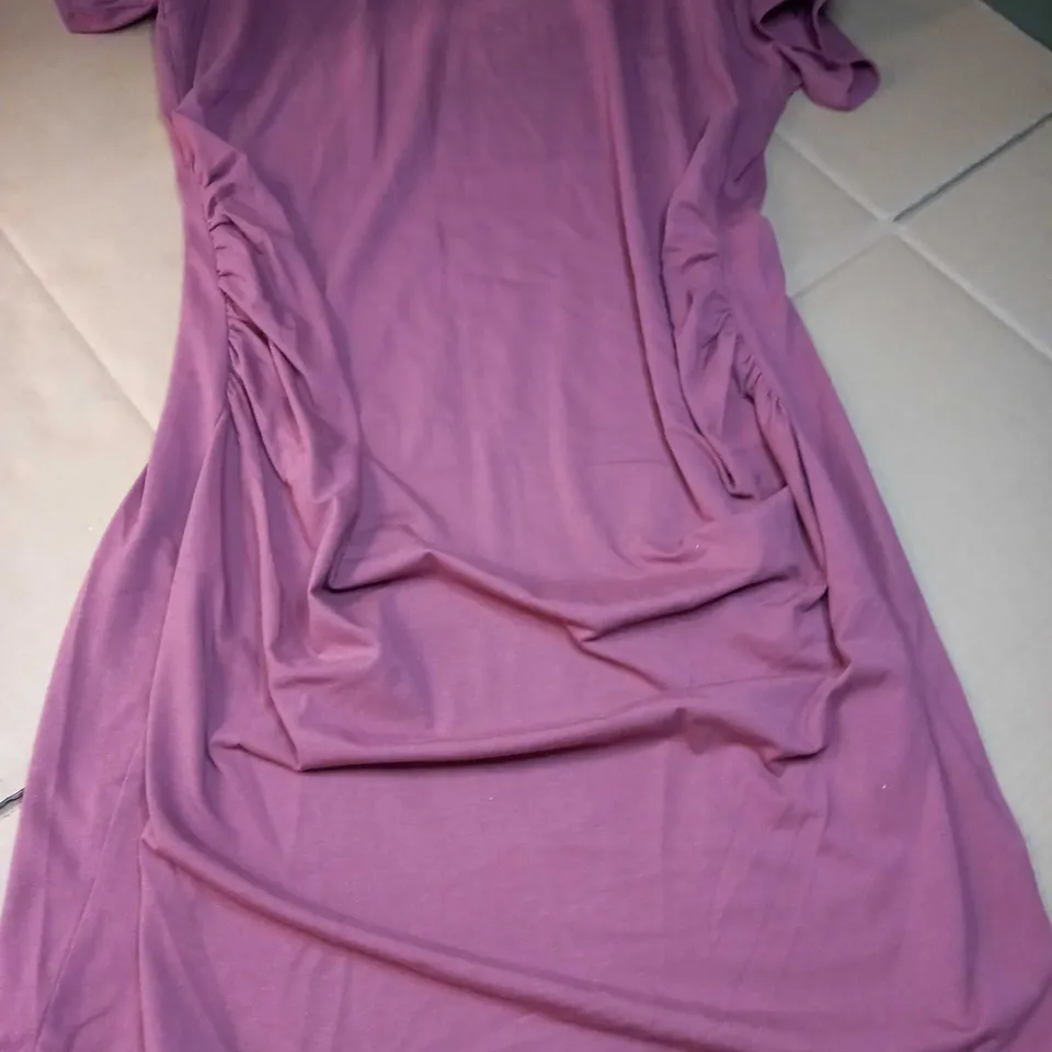 THREADBARE MATERNITY RUCHED T-SHIRT DRESS - SIZE 16
