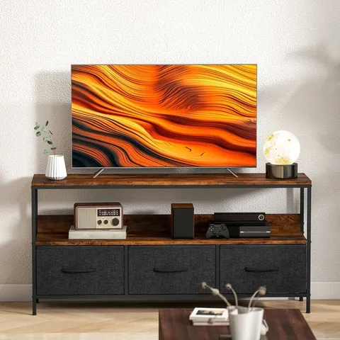 BOXED UNFINISHED TV STAND FOR TVS UP TO 55" (1 BOX)