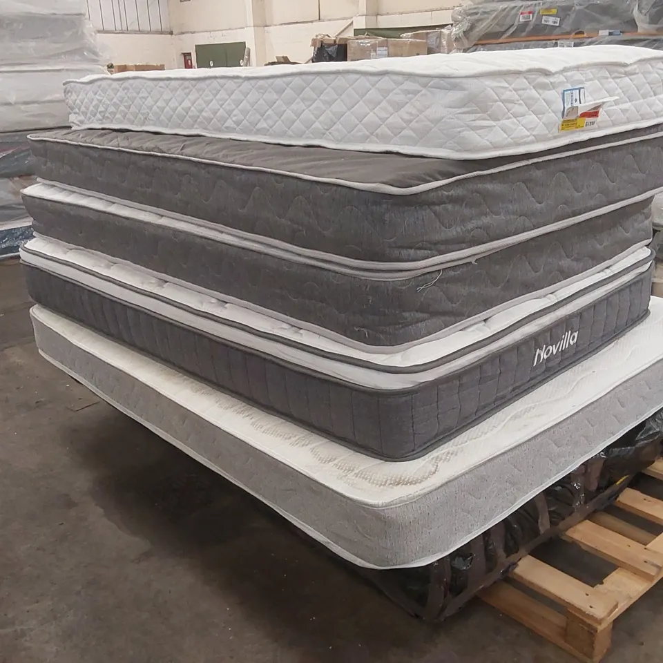 PALLET OF 6 UNBAGGED MATTRESSES - SIZES, BRANDS, CONDITIONS ECT VARY