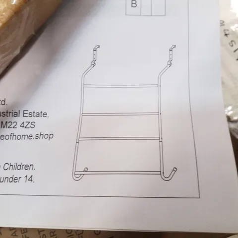BOXED HOUSE OF HOME 4-TIER OVER DOOR BAR IN SILVER POWDER COATING 