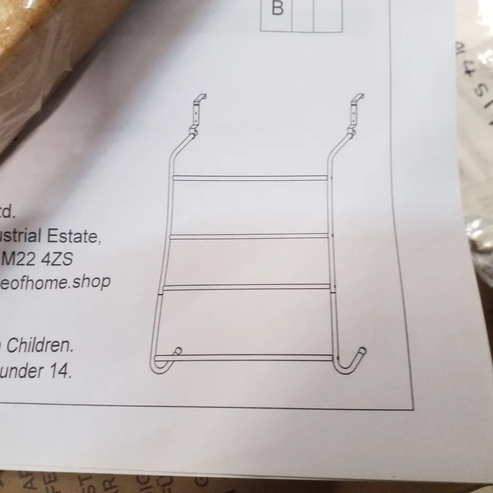 BOXED HOUSE OF HOME 4-TIER OVER DOOR BAR IN SILVER POWDER COATING 