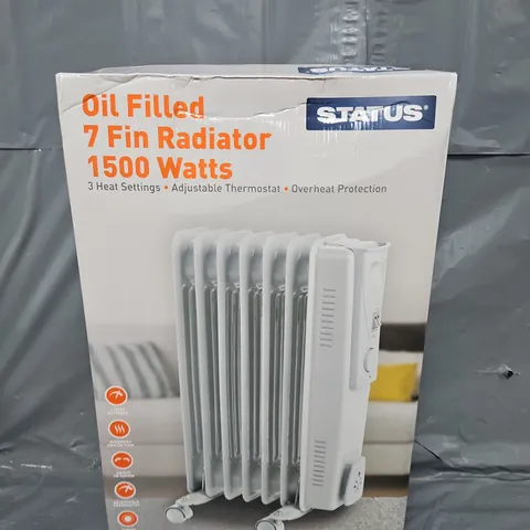 BOXED STATUS OIL FILLED 7 FIN RADIATOR 1500 WATTS