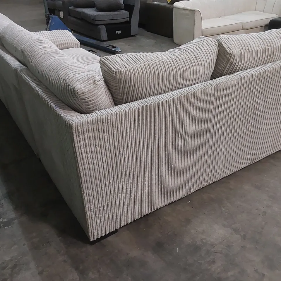 AMALFI STANDARD FABRIC UPHOLSTERED CORNER CHAISE SOFA 
