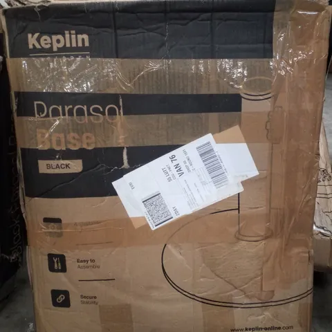 BOXED KEPLIN PARASOL BASE - BLACK 12KG