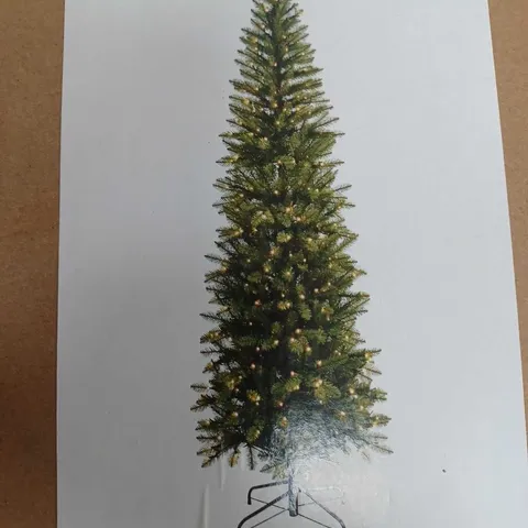 BOXED MONTANA 7FT SLIM PRE-LIT CHRISTMAS TREE - COLLECTION ONLY