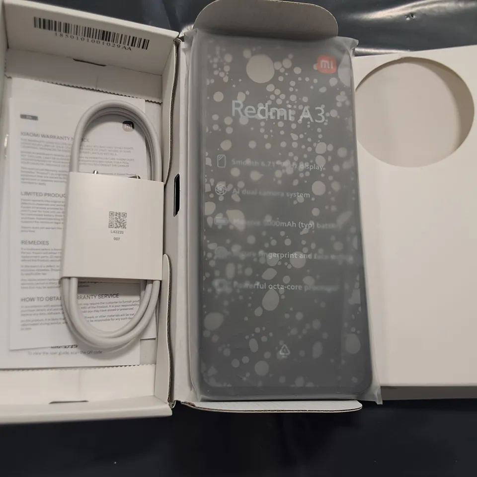 BOXED REDMI A3 3GB/64GB IN MIDNIGHT BLACK 
