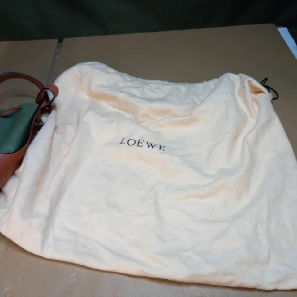LOEWE BAG IN GREEN AND BROWN