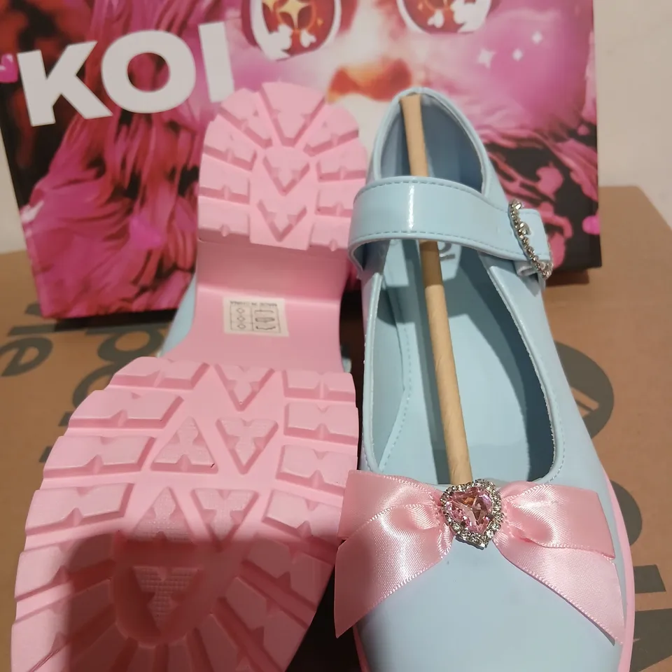 KOI TIRA MARY JANES 'POODLE PRINCESS EDITION' BLUE KIDS' BOOTS UK 5