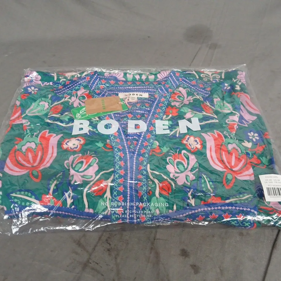 BAGGED BODEN FLORAL PATTERN DRESS SIZE 8R