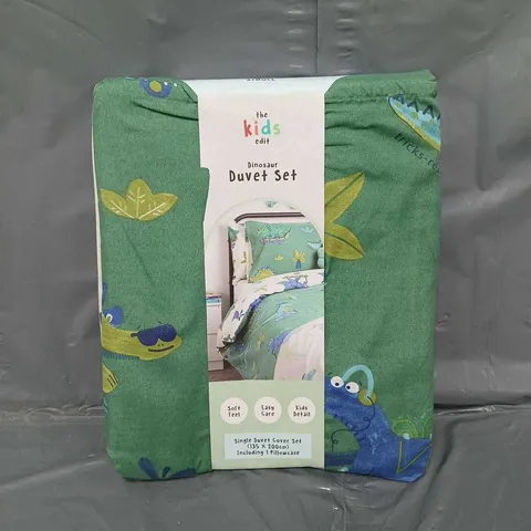 SINGLE KIDS DINOSUAR DUVET SET