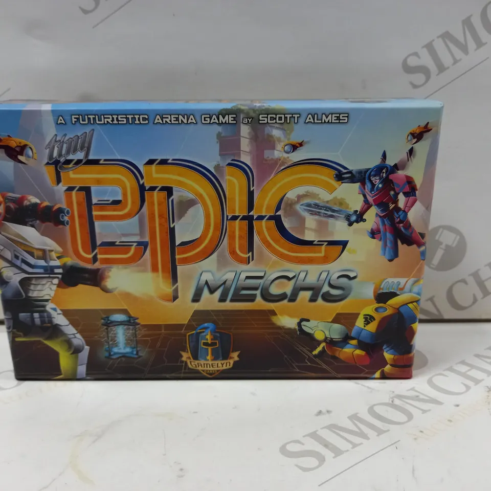 BOXED TINY EPIC MECHS A FUTURISTIC ARENA GAME BY SCOTT ALMES