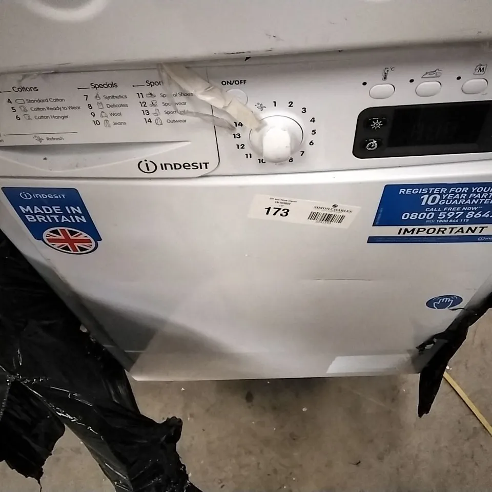 DESIGNER INDESIT FREESTANDING CONDENSER TUMBLE DRYER POLAR WHITE