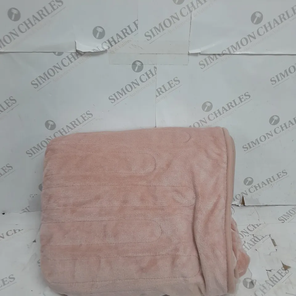 COZEE HOME VELVETSOFT HEATED THROW IN PINK