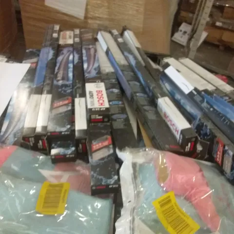 PALLET OF ASSORTED ITEMS INCLUDING BOSCH AEROTWIN, BLUM TAL PICTURE FRAMES
