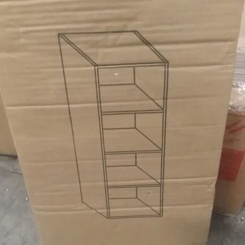 BOXED URBN LIVING BOOKCASE 4-TIER - ANT OAK (1 BOX)
